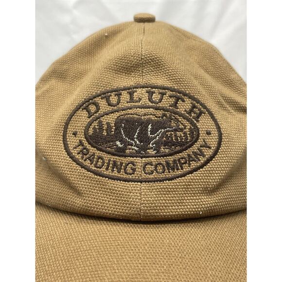Light‎ Brown Duluth Trading Company Hat Embroidered Logo Adjustable Felt Lined - Picture 2 of 9